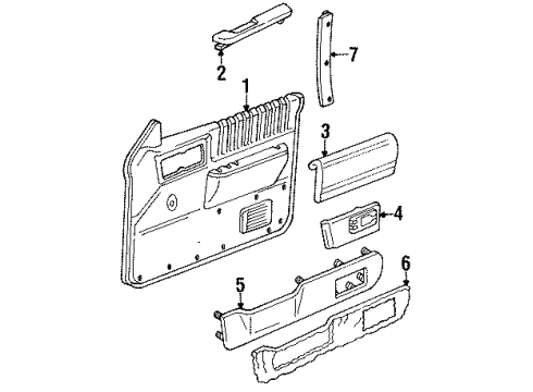 15608571 GM Insert, Front Driver Side