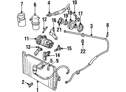 3544038 GM Compressor Assembly Mount Bracket, Rear