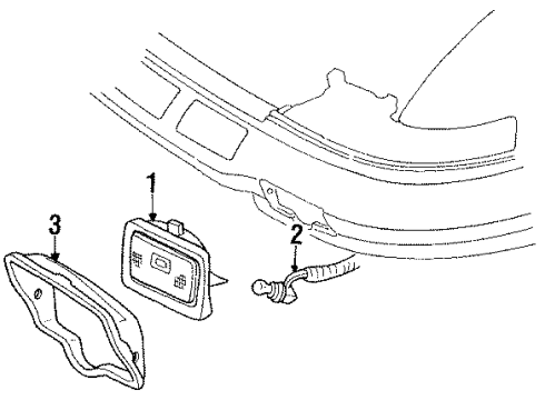 16520824 GM Fog Lamp Bracket