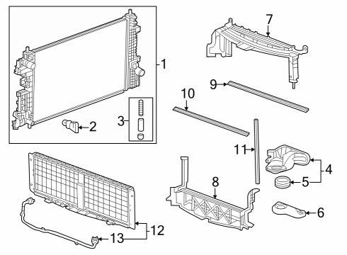 60006255 GM Baffle, Radiator Air