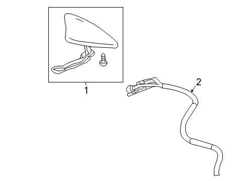 GM 42664698 Antenna Cable 42664698 GM Antenna Cable