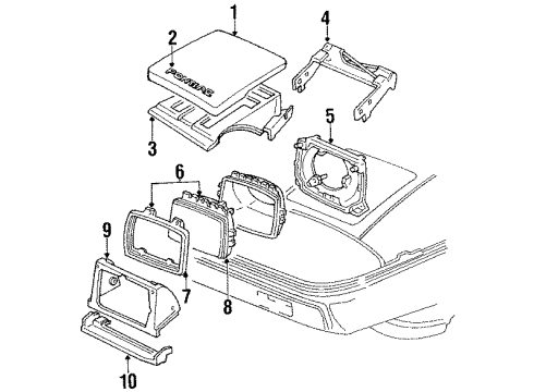 GM 20423522 Filler, Passenger Side 20423522 GM Filler, Passenger Side