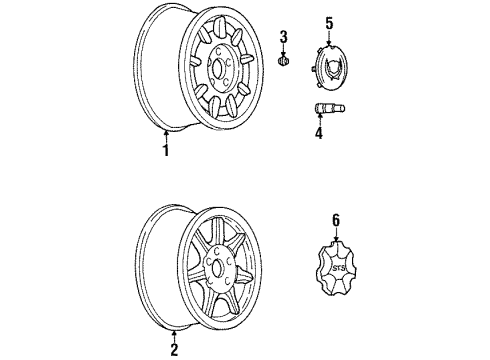 9593093 GM Wheel, Alloy