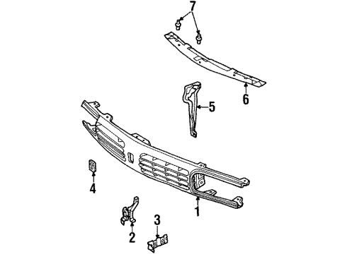 25621829 GM Center Support Bracket, Front