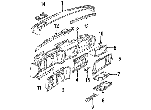 1645967 GM Glove Box Door