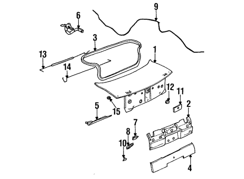 21095703 GM Trunk Lid, Rear