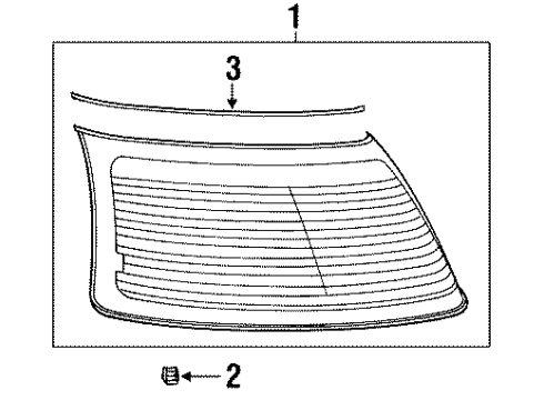 21172094 GM Back Glass, Rear