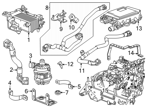 85658704 GM Bracket, Drive Motor Battery