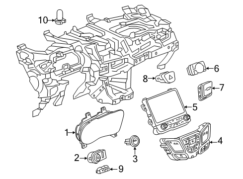 84977187 GM Head-Up Display