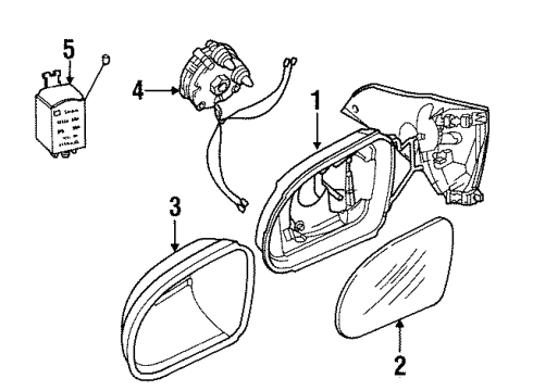 9173931 GM Relay, Rear Passenger Side
