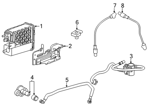 84601640 GM Canister, Fuel Tank Evaporator/Purge Control
