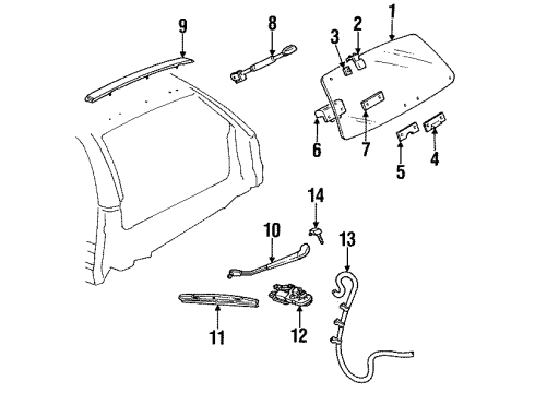 GM 10104995 Glass Gasket 10104995 GM Glass Gasket