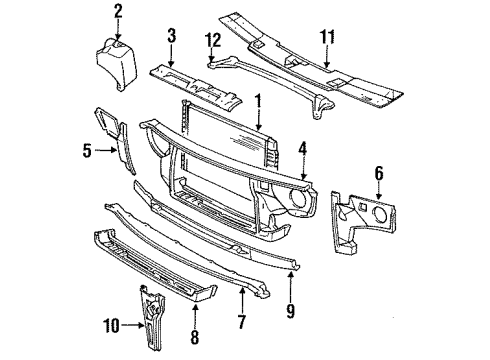 25634524 GM Radiator Support, Front
