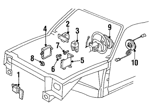 16167619 GM Impact Sensor
