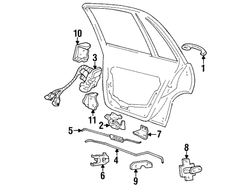 16607628 GM Control Rod, Passenger Side
