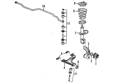 GM 22047971 Strut 22047971 GM Strut