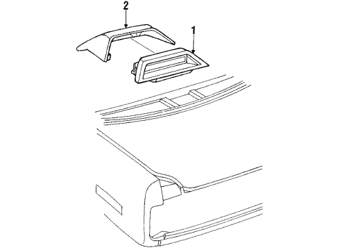 10121885 GM High Mount Lamp Mount Bracket
