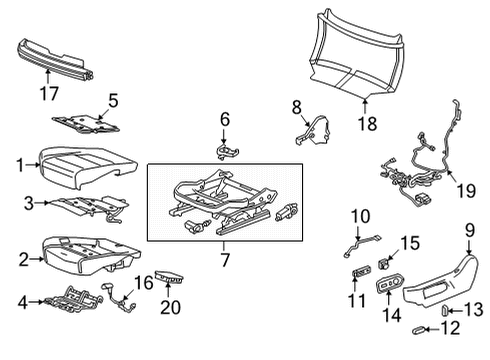 86814284 GM Cover, Front Seat Cushion