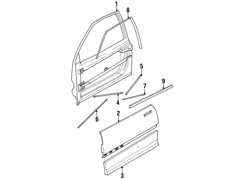 21111344 GM Exterior Panel, Front Passenger Side