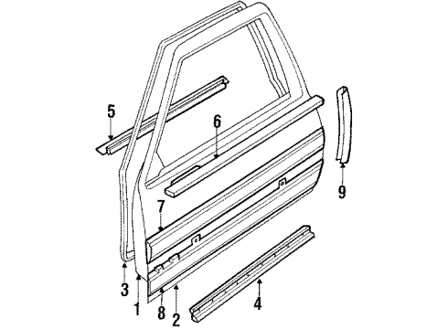 GM 20104574 Outer Panel, Passenger Side 20104574 GM Outer Panel, Passenger Side