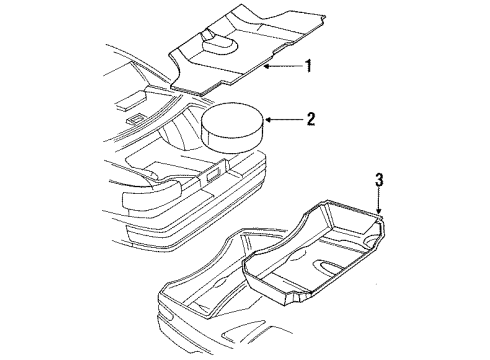 GM 10281341 Compartment Box, Rear 10281341 GM Compartment Box, Rear