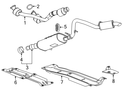 GM 84665238 Muffler 84665238 GM Muffler