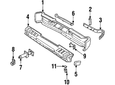 1623587 GM Pad, Rear