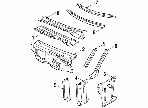 1635172 GM Reveal Molding, Driver Side