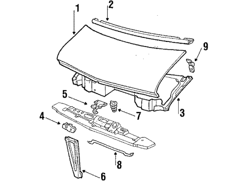 GM 15600563 Hood 15600563 GM Hood