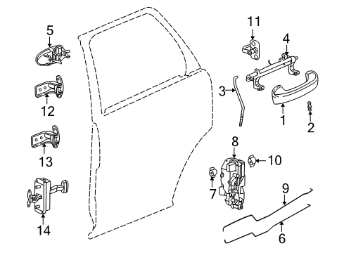 GM 15297624 Lock Actuator, Front 15297624 GM Lock Actuator, Front