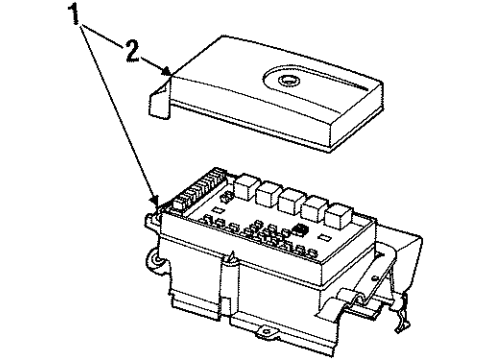 21025230 GM Fuse Box Cover