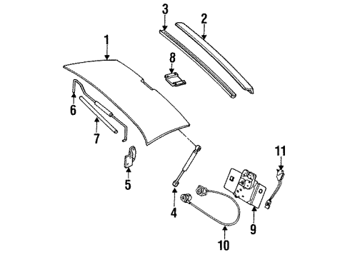 GM 12505388 Spoiler, Rear 12505388 GM Spoiler, Rear