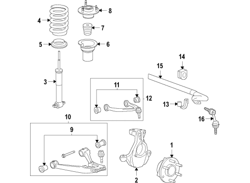 GM 85545965 Absorber, Front And Rear Suspension 85545965 GM Absorber, Front And Rear Suspension