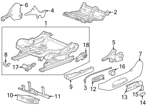 13555984 GM Actuator, Front Seat Adjuster