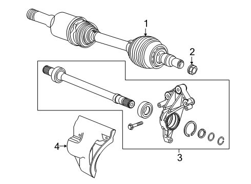 84926914 GM Shaft, Front Wheel Drive Axle
