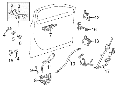 84545301 GM Lock Switch, Carbon