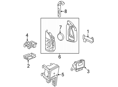 GM 13548062 Transmitter, Door Lock Remote Control Inside 13548062 GM Transmitter, Door Lock Remote Control Inside