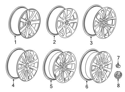 GM 23489520 Wheel, Blade Silver 23489520 GM Wheel, Blade Silver