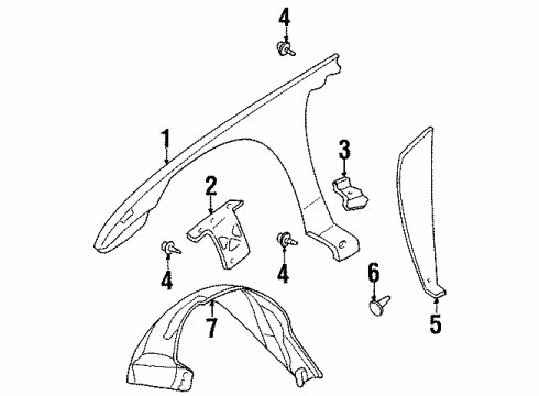 25654031 GM Insulator, Front