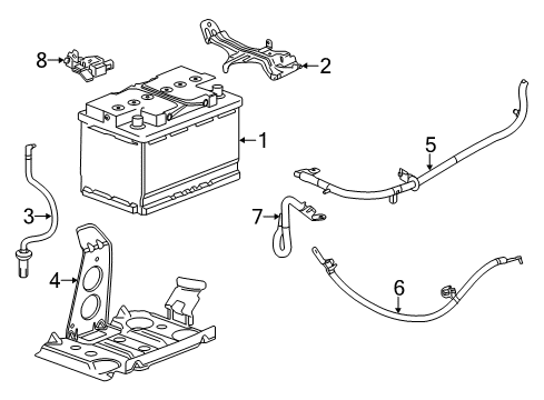 84108128 GM Cable Assembly-Battery Negative Cable Extension