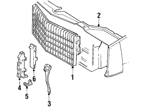 1627816 GM Grille
