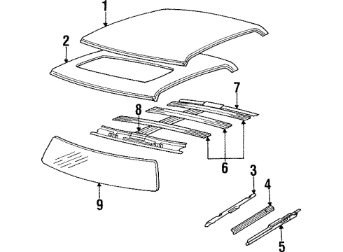 GM 20387675 Roof Panel 20387675 GM Roof Panel