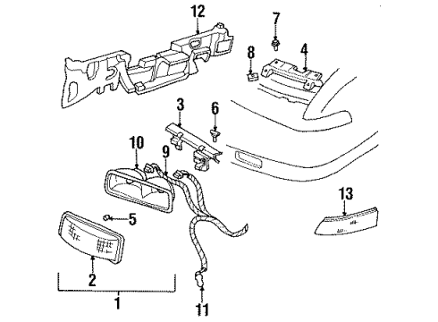 GM 10273199 Mount Panel 10273199 GM Mount Panel