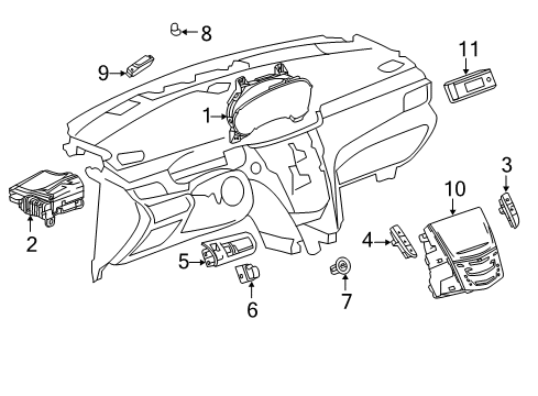 84649943 GM Instrument Cluster