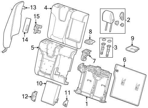 42768400 GM Seat Cushion Pad Clip