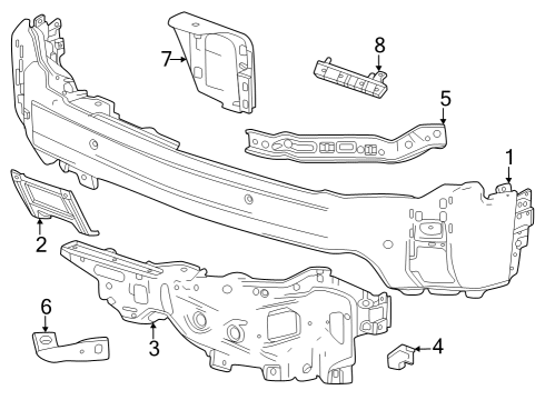GM 84849940 Guide, Front And Rear Bumper/Fascia Face 84849940 GM Guide, Front And Rear Bumper/Fascia Face