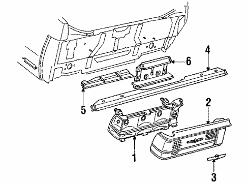 20661472 GM Finish Panel, Rear