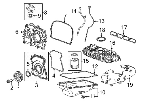 GM 12703038 Camshaft Assembly-Intake 12703038 GM Camshaft Assembly-Intake