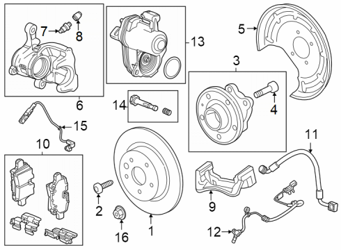 GM 11546706 Bolt, Rear Axle Shaft Bearing 11546706 GM Bolt, Rear Axle Shaft Bearing