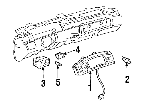 3540165 GM Headlamp Switch